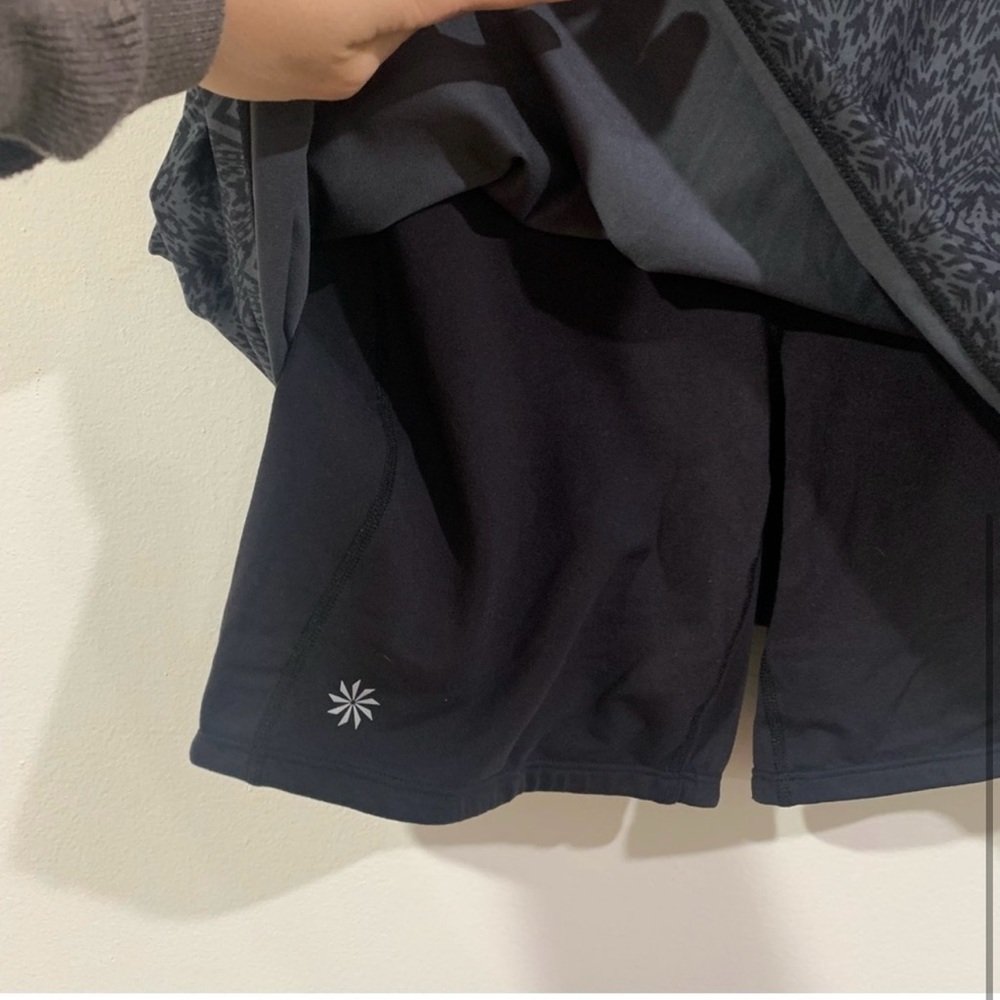 Athleta Black Patterned Skort - image 3